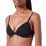 Skiny Damen Cotton Essentials 082414 Bügelloser BH, Schwarz, 80B EU