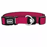 DDOXX Airmesh Hundehalsband - Stabiles und Verstellbares Welpenhalsband für alle Größen - XS (Pink)