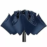 ACEIken Sturmfester Automatik Regenschirm - Kompakter,Faltbarer Taschenschirm für Herren und Damen,8 Rippen,Wasserdicht und Winddicht,Ideal für Reisen und Alltag,106/116 cm Spannweite