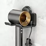 ATEWEITA Föhn Halterung ohne Bohren, Saugnapf Fönhalter für Badezimmer, verstellbare Haartrocknerhalter mit starkem Halt für Mieter, Universeller Hair Dryer Holder für Badezimmer