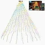Govee Weihnachtsbaum Lichterkette, Smart 480 LEDs RGBIC Weihnachtsbeleuchtung, 2M*24 String Lights Indoor, IP65 Wasserdicht, 60+ Szenenmodi für Feiertags Dekor, Kompatibel mit Alexa, Grüner Draht