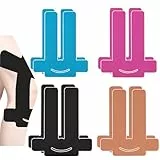 NELLHOMY 8 Stück Kinesiotapes Knie Vorgeschnitten, Kinesiologie Tape Sport Knie,Precut Tape Knie,Wasserfestes & Elastisches Physio Tape für Knieschmerzen