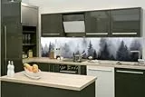 Dimex Küchenrückwand Folie Selbstklebend NEBLIG 260 x 60 cm | Klebefolie - Dekofolie - Spritzschutz für Küche