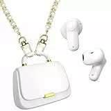 ANCwear Kopfhörer Kabellos Bluetooth In-Ear Earbuds – Stylische Ohrhörer mit Mini Handbag Ladecase, zum Umhängen wie Handtasche, 22h Spielzeit, Geschenkidee für Damen & Teens