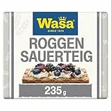 Wasa Knäckebrot Roggen Sauerteig 235g | Langjährige Backtradition, die man schmeckt, 96% Roggenvollkornmehl