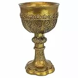 Design Toscano Der goldene Artuskelch gotische Skulptur, Maße: 12,5 x 12,5 x 23 cm