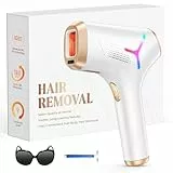 Haarlosy IPL Geräte Haarentfernung Laser für Frauen und Männer, zu Hause IGBT Schmerzfreies IPL Haarentfernungsgerät für Schnelleres Ergebnis, für Gesicht, Bikinizone, Achseln, Körper, Gold