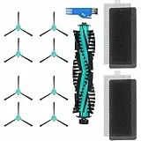 ZRF Ersatzteile für Deenkee DK600 Roboter-Staubsauger (8 Seitenbürsten, 2 HEPA-Filter und 1 Zentralbürste und 1 Reinigungsbürste).