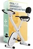 SportPlus Heimtrainer Fahrrad klappbar - Hometrainer klappbar - extra leise für zuhause - Bike Indoor, faltbares Fitnessbike - Heimtrainer Senioren SP-HT-1004-iE