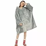 Übergroße Hoodie Sweatshirt, Original Decke Sweatshirt, super weiche gemütliche warme komfortable Riesen-Hoodie, Geeignet Kapuzenpullover für Erwachsene, Männer, Frauen, Jugendliche