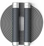 PROIRON Gewichtetes Springseil für Erwachsene, 3m Heavy PVC Rope und Silikon Rutschfester Aluminium GriffIdeal Mit 95g×2 abnehmbaren Gewichten von Gewichten, Ideal für Fitness, Ausdauer, Seilspringen