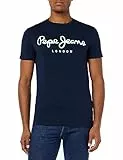 Pepe Jeans Herren Original Stretch N T Shirt, 595marineblau, L EU