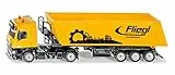 siku 3537, LKW mit Muldenkipper, 1:50, Metall/Kunststoff, Gelb, Kippbare Mulde