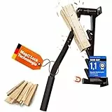 Woodspecht Holzspalter manuell [Magnetische Sicherung] Brennholz, Anzündholz Spalter, Holz spalten, Wood Splitter, Anmachholz Spalter, Hackklotz, manueller Holzspalter, Holzhacker mit Metallgriff