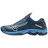 Mizuno Unisex Wave Lightning Z7 Handballschuhe, Darkdenim White Bluejasper, 45 EU