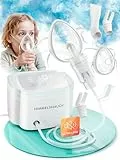 HIMMELSHAUCH MEDICAL Inhalationsgerät Kinder & Inhaliergerät für Erwachsene | Ultraleise Inhalation | Vernebler + Zubehör | Inhalator Baby | Elektrische Inhalatoren | Kochsalzlösung Inhalieren