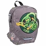 SKANDO BAGS Kindergartenrucksack LEGO® NINJAGO®, Elemental Master of Energy: Leichte Tasche mit verstellbaren Trägern, Namensschild, Netzseitentasche und Reflektoren an allen Seiten.