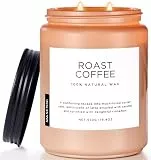 M&SENSE Duftkerzen Kaffee, 2 Docht Jar Kerze 550g, 110 Stunden Brenndauer, organische natürliche Soja-Wachs-Kerze für Schlafzimmer Küche Home Decor, Housewarming Geschenk für Männer und Frauen