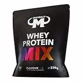 Mammut Nutrition Whey Protein Pulver Probierpaket – 10 x 25g – ideal zum Muskelaufbau und -erhalt – Probierbundle mit verschiedenen Sorten – Whey Portionsbeutel zum Testen