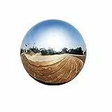 zosenda Edelstahl-Beobachtungskugel, hochglanzpoliert, Hohle Kugel, reflektierende Gartenkugel, schwimmende Teichkugeln, Nahtlose Beobachtungskugel für Haus Garten Ornament Dekorationen (15cmx1Stück)