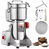 VEVOR 750g elektrische Getreidemühle, Hochgeschwindigkeits-Gewürzmühlen mit 2000 W, Pulverisiermaschine aus Edelstahl, für trockene Körner, Gewürze, Müsli, Kaffee, Mais, Pfeffer, Schwenktyp