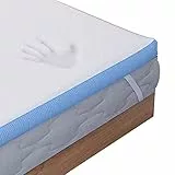 Dreamzie Matratzenauflage mit Memory-Schaum, 180 x 200 cm, hergestellt in EU – 5 cm ergonomischer Schaumstoff mit hoher Dichte – Öko-TEX – 4 Gummibänder 30 cm – Bezug aus Bambus, waschbar mit