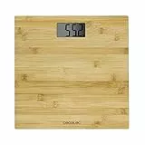 Cecotec Digitale Personenwaage mit hoher Präzision Surface Precision 9300 Healthy. Mit Bambus-Plattform (eco-friendly), LCD-Display und einer maximalen Kapazität von 180 kg. Mit Maßband (Holz)