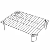 Grills oberes Gestell für Green Mountain Davy Crockett Grill, robustes Edelstahl-Grill-Warmhalter-Zubehör, GMG-6016 Ersatzteile für GMG Trek Pellet-Grill, für mehr Kochraum
