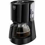 Melitta Enjoy - Filterkaffeemaschine - mit Glaskanne - Tropfstopp - 10 Tassen - Schwarz (1017-02)
