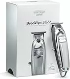 Brooklyn Soap Company - Brooklyn Blade Barttrimmer USB-C - Profi Bartschneider für Herren - Edelstahl Trimmer mit 5 Aufsätzen - Elektrischer Bart Rasierer für kurze bis mittellange Bärte