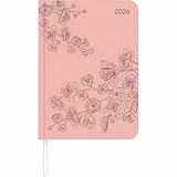 Alpha Edition - Lady Journal Deluxe Salmon 2026 – Taschenkalender A6 ( 11×15 cm) – Weekly – 128 Seiten – eleganter Terminplaner im Tucson-Einband mit Motivprägung & Zusatzfunktionen