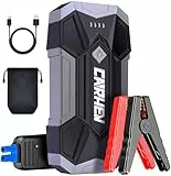 CARHEV Starthilfe Powerbank für Pkw, 4500A Starter Powerbank (Bis Zu 8,0L Benzin Oder 8,0L Diesel), 12V Booster Auto Starthilfe mit LED, Jump Starter mit Starthilfekabel und 2 USB Ausgänge