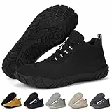 RUYI Barfußschuhe Herren Barfuss Schuhe Damen mit Breite Zehenbox und Zero-Drop Solhe Leicht Weich Fitnessschuhe Atmungsaktiv rutschfest Trekking-Wanderschuhe Walkingschuhe