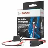 Bosch Automotive Bosch Verbindungskabel für Batterieladegeräte - Batteriekabel mit Ringösen und 40 A-Sicherung - Ersatzteil in Originalqualität - M6-Ösen, 52 cm Kabel - 0189999280
