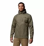 Columbia Herren Pouring Adventure 3 Jacket wasserdichte Regenjacke, Steingrün, L