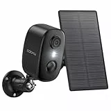 COOAU 2K Überwachungskamera Aussen Solar Akku，Kabellos IP Kamera Innen mit Wiederaufladbare Batterie, PIR-Bewegungserkennung, Farbige Nachtsicht, Ton- und Lichtalarm, Lokaler Speicher/Cloud-Speicher