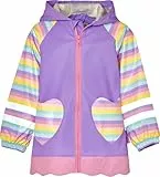 Playshoes Regenjacke Unisex Kinder Wind- und wasserdicht Regenmantel Regenbekleidung, Einhorn, 128