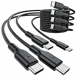 RAMPOW USB C Kabel, [4Stück 2M] 60W USB C auf USB C Kabel PD3.0, ladekabel USB C, Schnellladekabel USB C iPhone 15 ladekabel für MacBook, iPhone 15/15 Pro, Samsung S23/S22/S21, iPad, Xiaomi, Sony