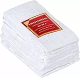 Utopia Kitchen Geschirrtücher aus 100% Baumwolle, Mehlsack-Gewebe, zum Reinigen & Trocknen – Sehr saugfähige Küchen-Geschirrtücher, Weiß, 71,1 x 71,1 cm, 6 Stück