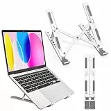 AOVUYCK-Store Laptop Ständer aus Aluminiumlegierung mit 7 Stufen Notebook Ständer Höhenverstellbar & Stabiler Laptop Halter Ergonomischer Kompatibel für MacBook Dell Lenovo HP ASUS, 10–17,3 Zoll