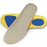 Sport Einlagen, Komfort Einlegesohlen Herren Damen, Komfort Schuheinlagen,Schockabsorbierend Atmungsaktiv für Sport, Arbeit (Beige, EU39-40)