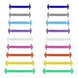 INMAKER Silikon Schnürsenkel Ohne Binden, Elastische Schnürsenkel für Kinder und Erwachsene, Gummi schnürsenkel für Sportschuhe und Laufschuhe