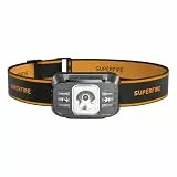 SuperFire LED Stirnlampe Wiederaufladbar USB C-2000 Lumen Ultra Hell, Dimmbar 7 Lichtmodi, Sensor & Rotlicht, IPX5 Wasserdicht Stirnleuchte für Joggen Camping Angeln Reparaturen