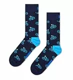 Happy Socks Bike Baumwolle Socken Unisex Marine Blau 41-46
