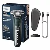 Philips Shaver Series 5000 – Elektrischer Nass- und Trockenrasierer, Rasierer für Herren, mit ausklappbarem Trimmer, Ladestation & Reiseetui (Model S5884/35)