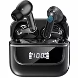 Kopfhörer Kabellos Bluetooth 5.4, In Ear Kopfhörer mit 6 ENC Noise Cancelling Mic, Digitale LED-Anzeige, 2025 Neue Earbuds HiFi Stereo, Wasserdicht, 30 Std. Spielzeit, USB-C, Ohrhörer für Arbeit