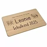 Frühstücksbrett Brotbrett fürs Schulkind zum Schulanfang (Jahreszahl personalisiert)