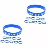 PRETYZOOM 20 Stk Abschlussarmband Abschluss Armband Partyzubehör Der Klasse 2024 Wiederverwendbares Armband Abschlussgeschenk Armband Abschluss-armband Graduierungsarmbänder Kieselgel