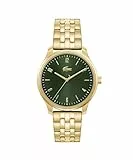 Lacoste Uhr mit DREI-Zeiger-Quarzwerk für Herren Kollektion Lisbon mit Goldfarben Edelstahlarmband - 2011326