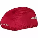 VAUDE Fahrradhelm Regenschutz in Gelb – Fahrradhelmüberzug wasserdicht, winddicht & atmungsaktiv, Fahrradhelm Regenschutz reflektierend, umweltfreundlich wasserabweisend mit Eco-Finish